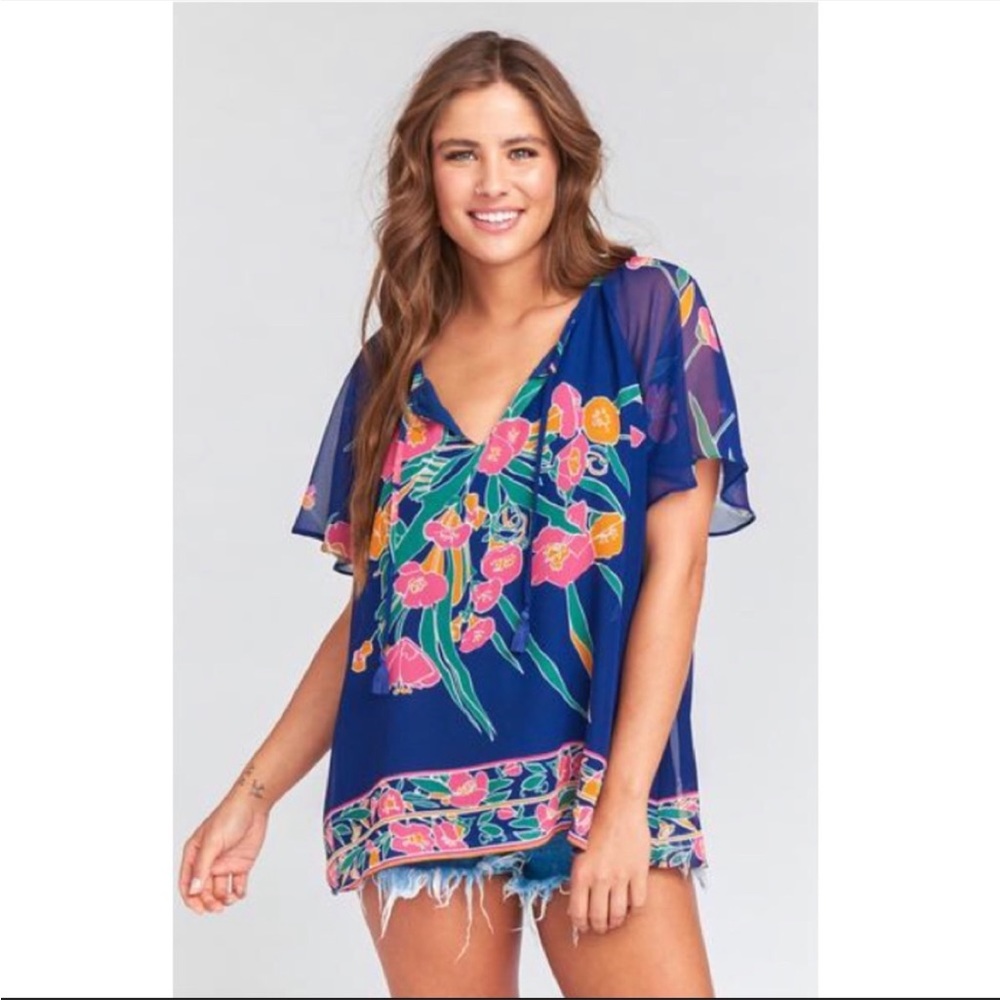 Show Me Your Mumu Cait Tassel Tunic in Bouqet Bundle SZ XL